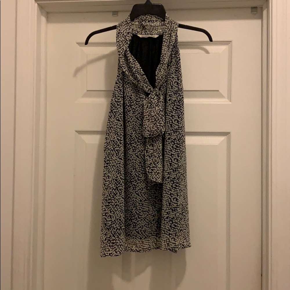 NWOT Black&Cream Spotted Tank